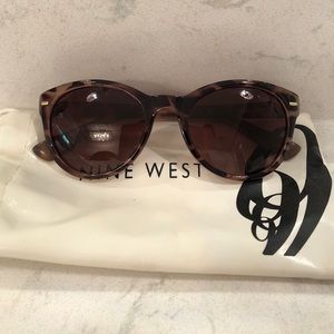 Nine West Tortoise Round Sunglasses